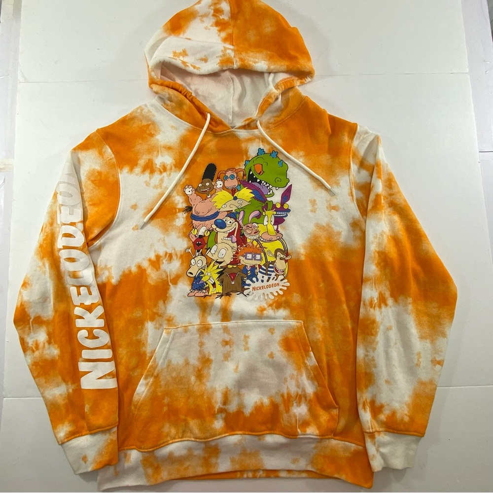 NICKELODEON Hoodie Orange / White Character Print Women’s M (38/40)